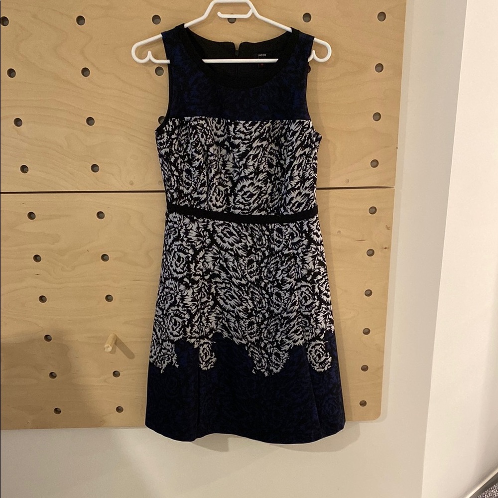 Made in Canada! High quality, elegant Black and White Floral Dress
